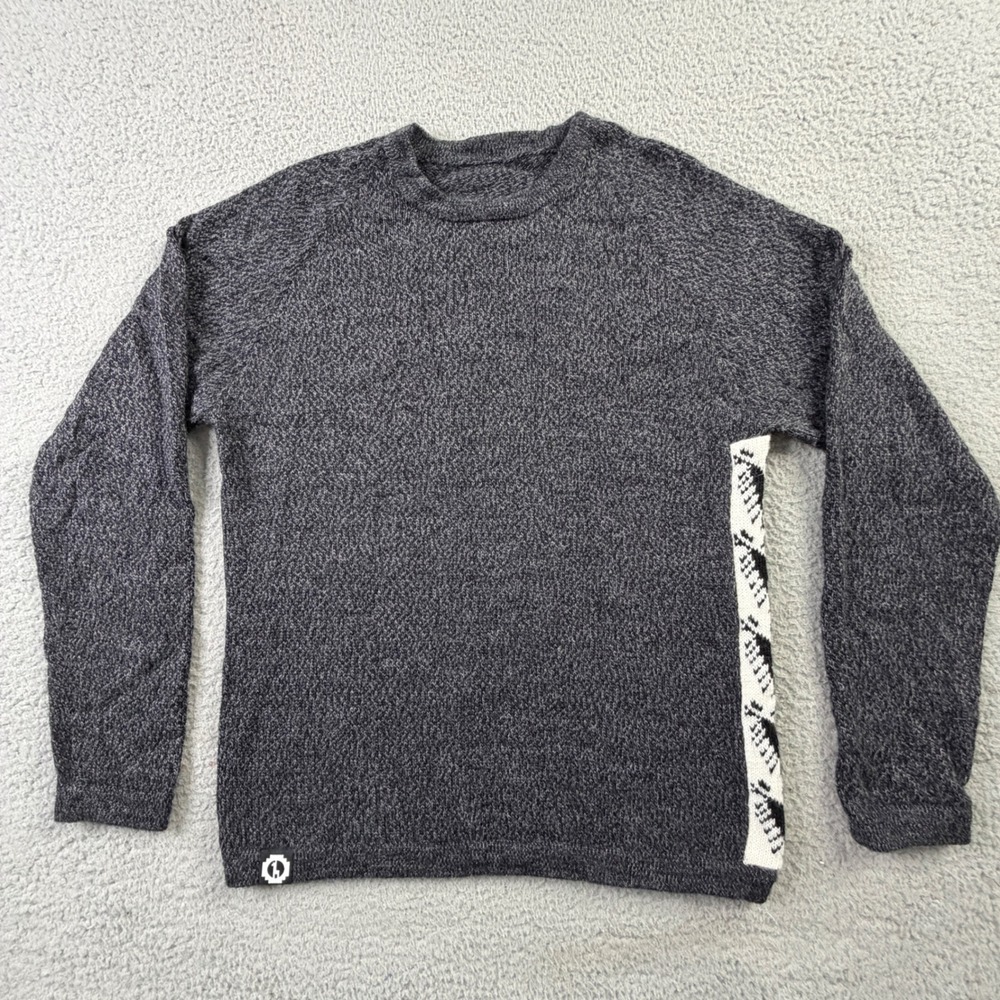 Men's Crewneck Sweater in Charcoal Gray
